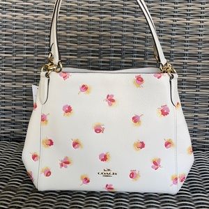 Coach Hallie Shoulder Bag With Pop Floral Print